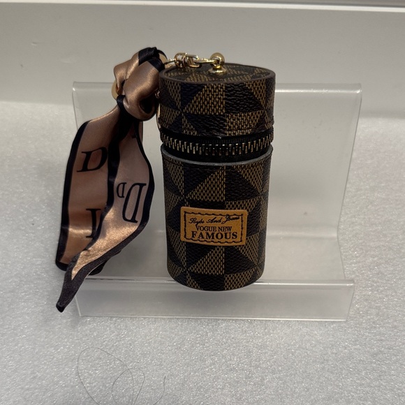 vogue new famous Accessories - Vogue new famous checkered lipstick chapstick holder keychain charm